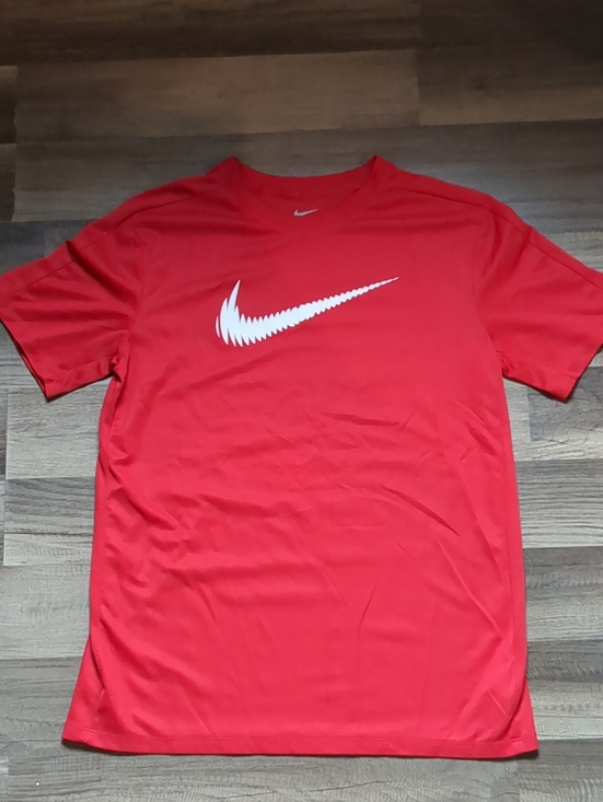 Nike Other - Nike Red Short-Sleeve Swoosh Performance Tee